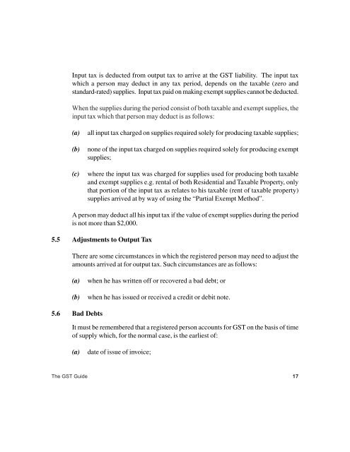 the gst guide.pmd - The Belize Department of General Sales Tax