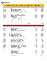 9 - Thoracic and Cardiac Surgery Sets - Germed