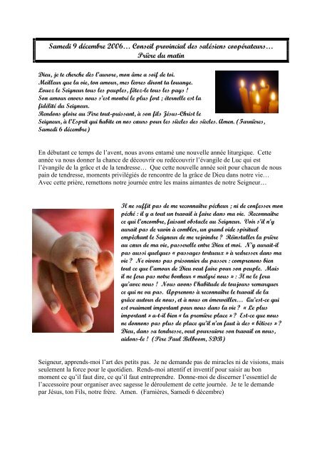 Seigneur, apprends-moi l'art des petits pas - Coopdonbosco