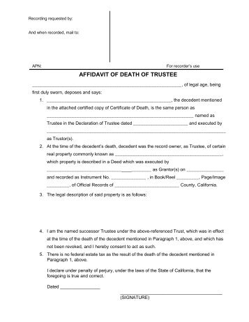 Consent to act as trustee