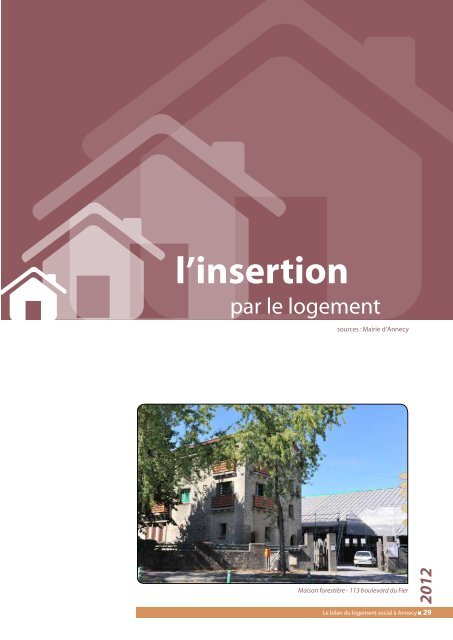 Bilan logement social 2012 Annecy