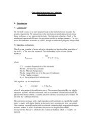 Operating Instructions for Cadmium Ion Selective Electrode 1 ...