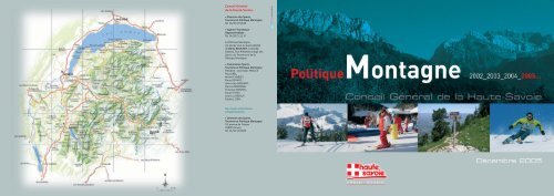 Politique montagne - Conseil Général de Haute-Savoie