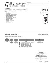Syrs - Synergy Lighting Controls