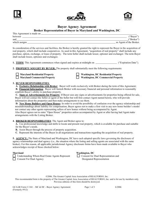 Sample Buyer's Agreement