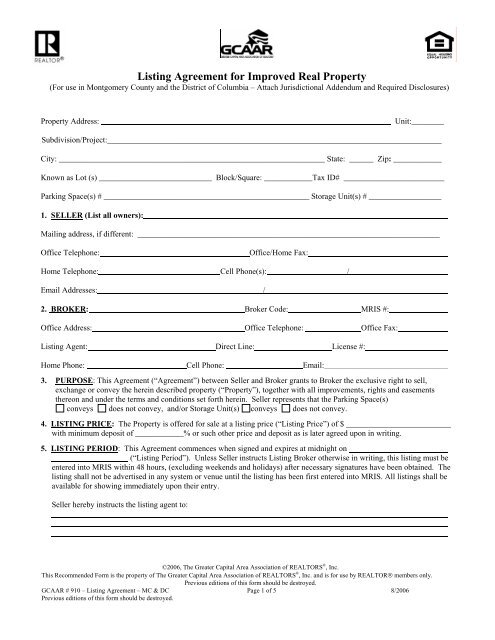Sample Listing Agreement KEMOnWheels sample-listing-agreement-kemonwheels