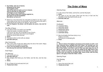 The Order of Mass.pdf - Don Bosco Youth-Net