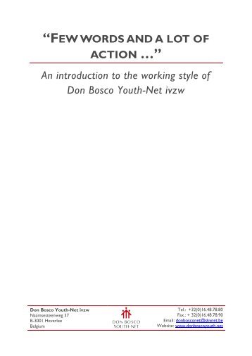Few words and a lot of action.pdf - Don Bosco Youth-Net