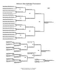 Delaware State Individual Tournament Brackets - Smyrna Wrestling