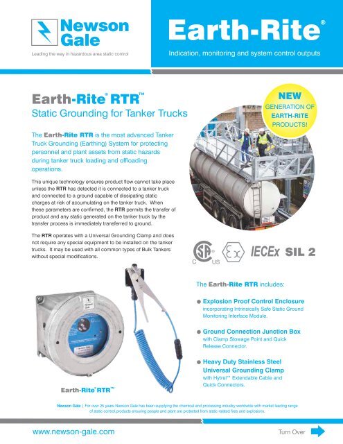 US RTR datasheet - Newson Gale