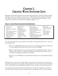 CHAPTER 1. CREATING WASTE INVENTORY LISTS