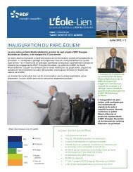 INAUGURATION DU PARC ÉOLIEN! - EDF EN