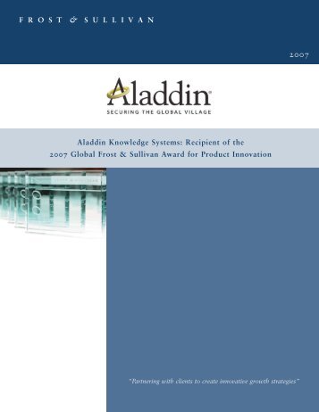 Aladdin Knowledge Systems RIAF-70:Market Insight ... - SafeNet