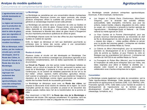 Diagnostic â Agrotourisme - Tourisme QuÃ©bec