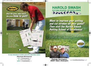 Harold Swash Putt Lab - GASP Systems