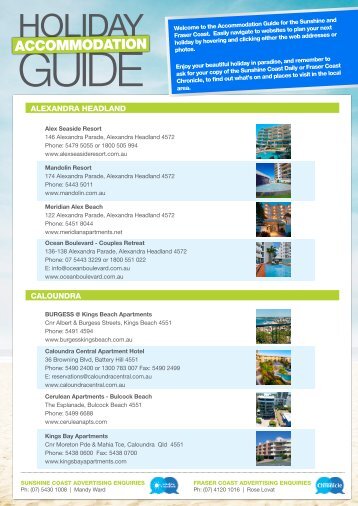 Acommodation Guide 2015