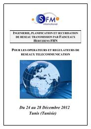 Proposition de Programme formation - Sfm Telecom