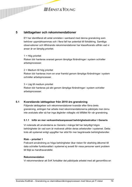 Intern kontroll AffÃ¤rsverket svenska kraftnÃ¤t - Riksrevisionen