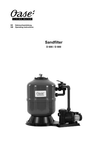 Sandfilter - Oase