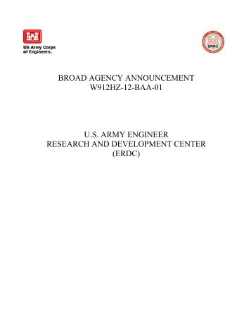 BROAD AGENCY ANNOUNCEMENT - Grants.gov