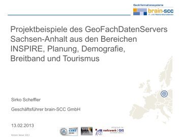 2. Anwendertag - brain-GeoCMS® - netzwerk | GIS Sachsen-Anhalt