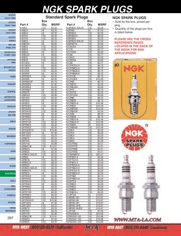 Kohler Spark Plug Cross Reference Chart