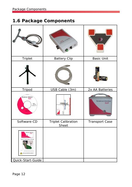 SAM PuttLab Operating Manual - Science & Motion Golf