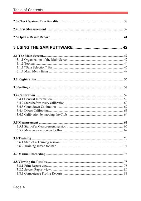 SAM PuttLab Operating Manual - Science & Motion Golf