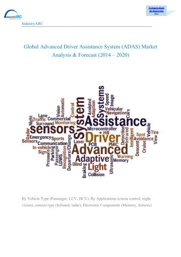 Global Advanced Driver Assistance System (ADAS) Market  Analysis & Forecast 