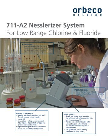 711-A2 Nesslerizer Product Literature - Orbeco-Hellige