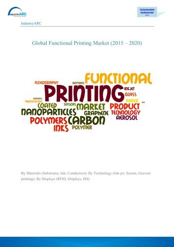 Global Functional Printing Market (2015 – 2020)