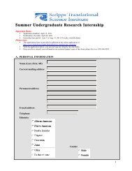 suri application form 1-21-11 - Scripps Translational Science Institute