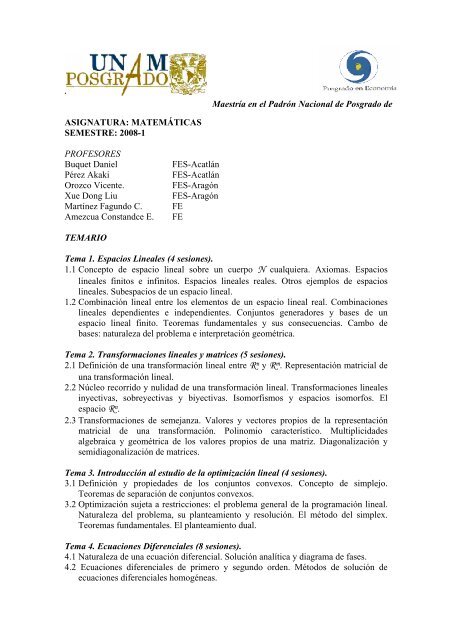 Asignatura De Matemáticas