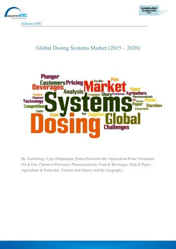 Global Dosing Systems Market (2015 – 2020)