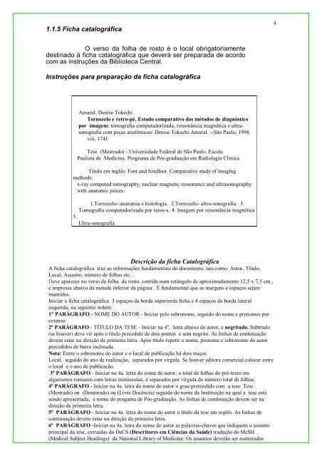 Diretrizes para ConfecÃ§Ã£o de Teses - Unifesp