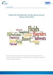 Global Oil- Field Biocides and Bio Based Solvents Market (2014-2020)