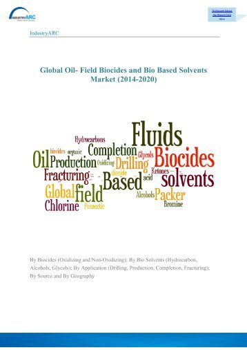 Global Oil- Field Biocides and Bio Based Solvents Market (2014-2020)
