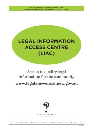 LEGAL INFORMATION ACCESS CENTRE (LIAC)