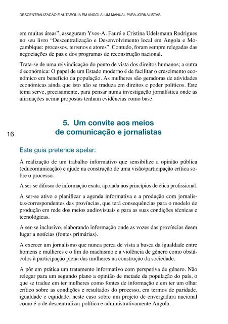 DescentralizaÃ§Ã£o em Angola:um manual para jornalistas - IEPALA