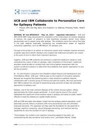UCB and IBM Collaborate to Personalize Care for Epilepsy Patients