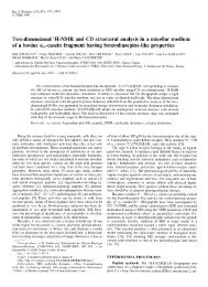 Two-dimensional 1H-NMR and CD structural analysis in a ... - Lactium