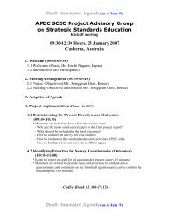 Draft Annotated Agenda (as of Jan 19) - APEC Standards Education ...