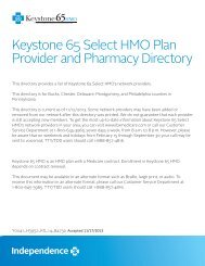 Download a 2014 Keystone 65 Select HMO ... - IBXMedicare.com