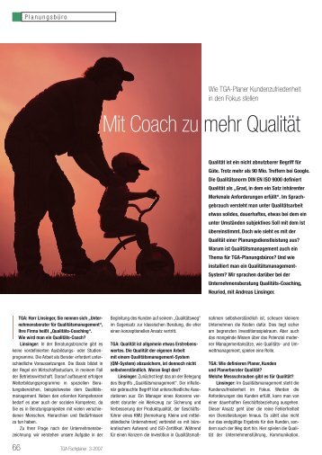 Link zum Artikel - QualitÃ¤ts - Coaching