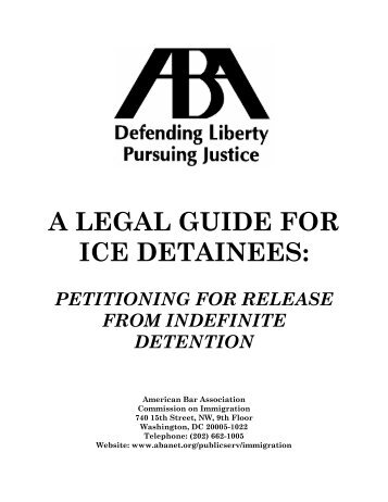 A Legal Guide for ICE Detainees (American Bar Association) - PARDS