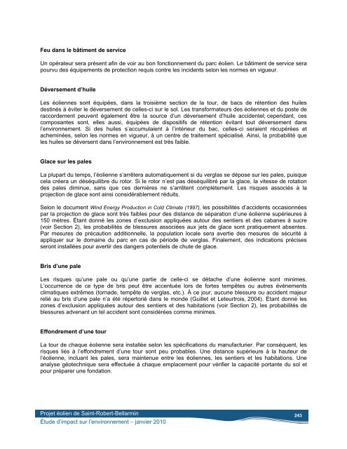 Volume 1 - Étude d'impact, rapport principal, janvier 2010 ... - EDF EN