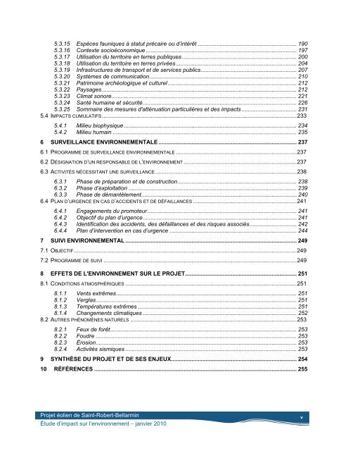 Volume 1 - Étude d'impact, rapport principal, janvier 2010 ... - EDF EN