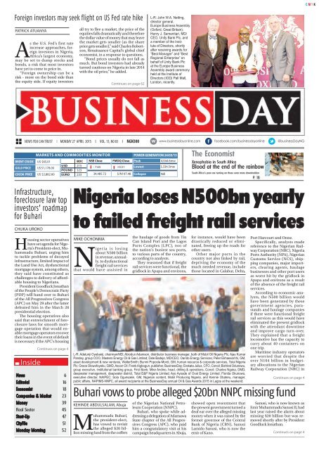 Privatisation bill for Nigerian railways approved - International Railway  Journal