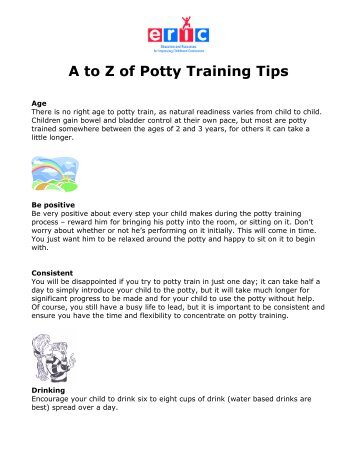 A to Z of Potty Training Tips - Eric