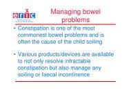 Managing bowel problems - Eric